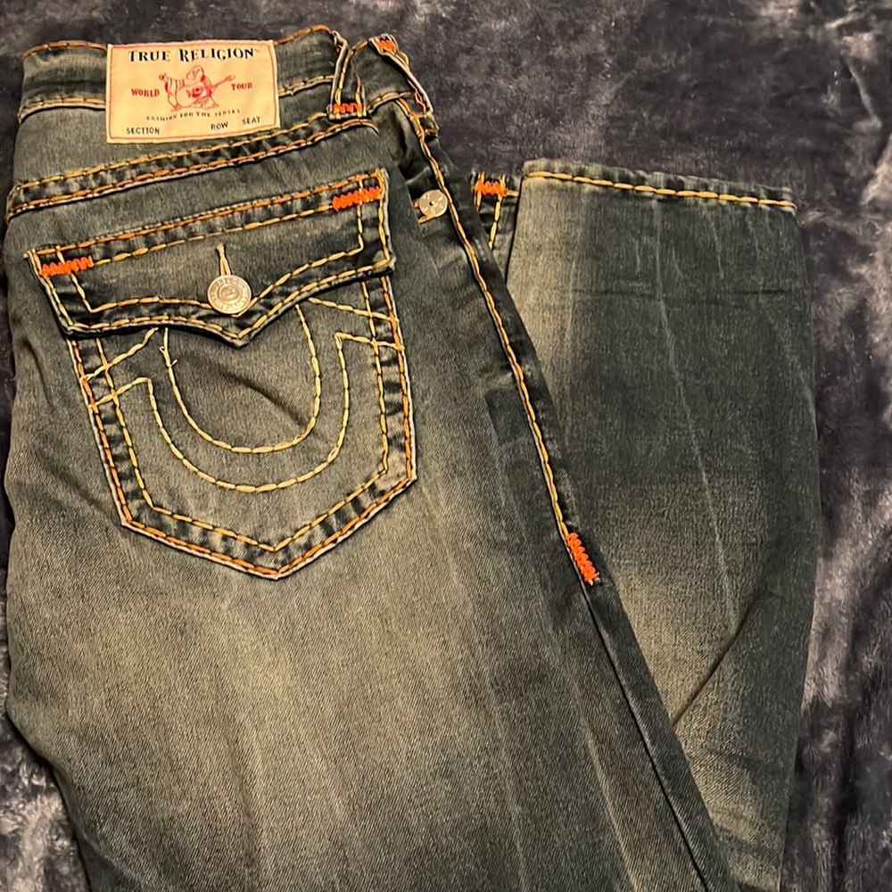 Men size 34 x 34 relaxed skinny true jeans brand new worn once